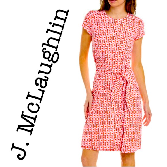 J. Mclaughlin Havanna Catalina Cloth Midi Dress Size Xlarge